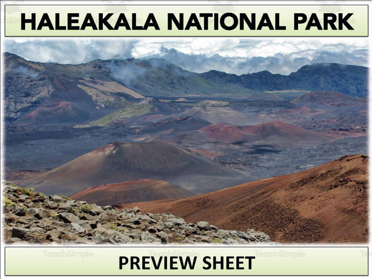An educational teaching resource from Mr Gray History entitled Haleakala National Park Geography Unit downloadable at Teach Simple.