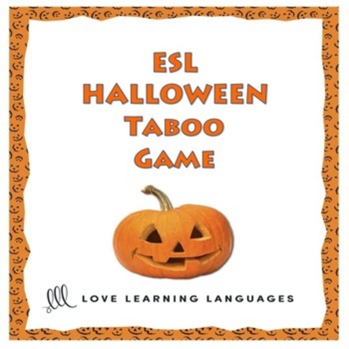 An educational teaching resource from Love Learning Languages entitled Halloween ESL Taboo Speaking Game downloadable at Teach Simple.