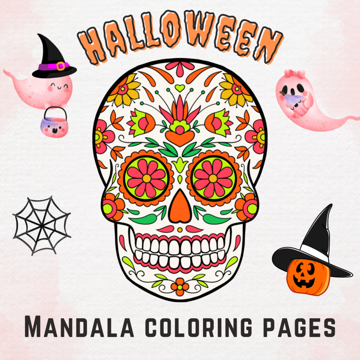An educational teaching resource from Nena Creations entitled Halloween Mandala Coloring Pages downloadable at Teach Simple.