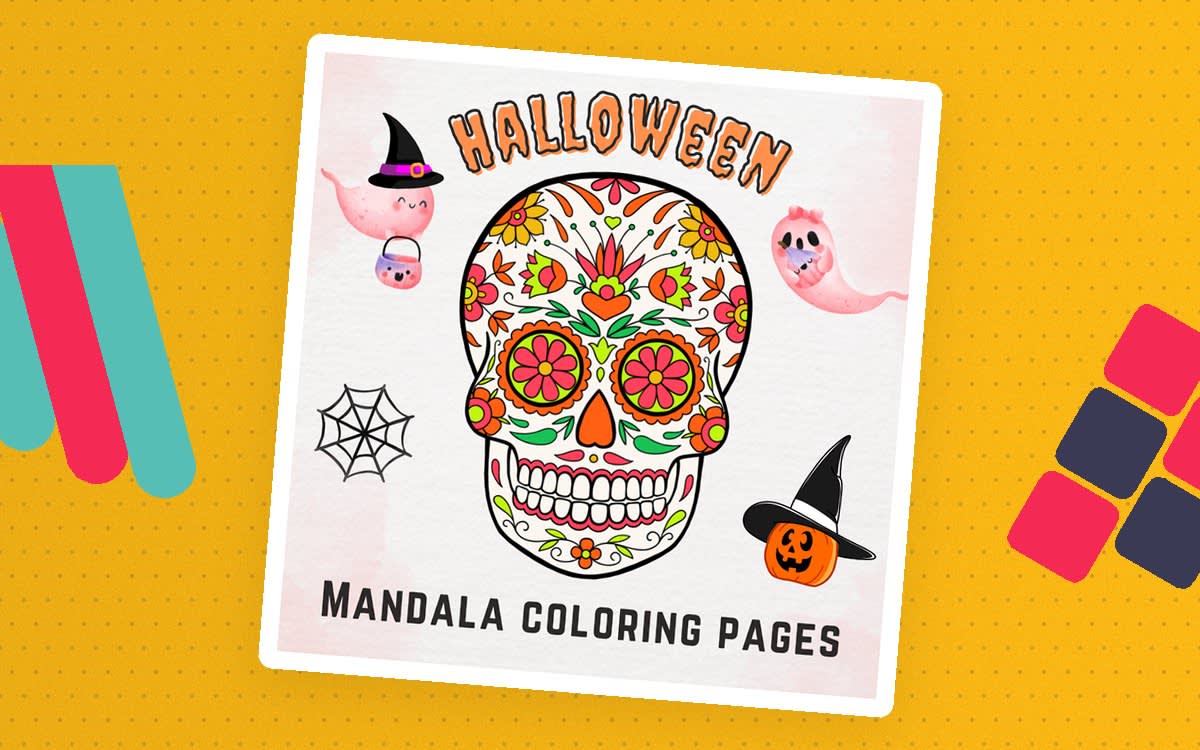 An educational teaching resource from Nena Creations entitled Halloween Mandala Coloring Pages downloadable at Teach Simple.