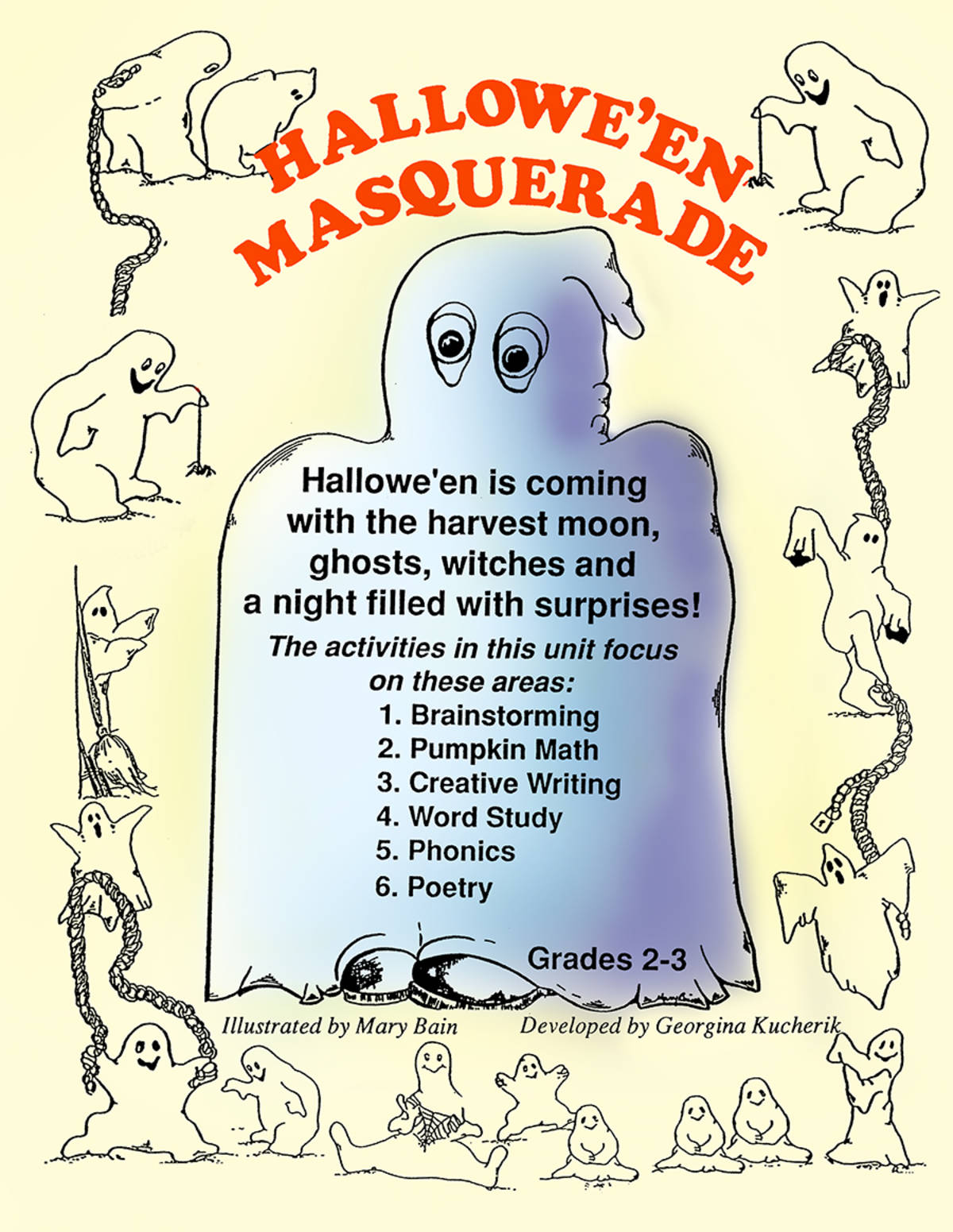 An educational teaching resource from Classroom Complete Press entitled HALLOWE'EN MASQUERADE Gr. 2-3 downloadable at Teach Simple.
