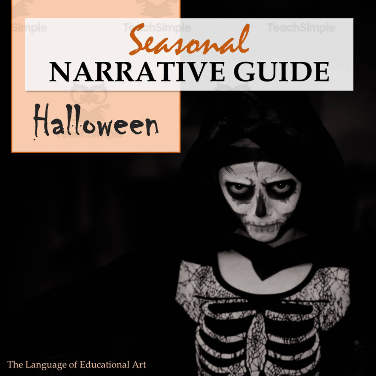 An educational teaching resource from The Language of Educational Art, LLC entitled Halloween Narrative Writing Guide! downloadable at Teach Simple.