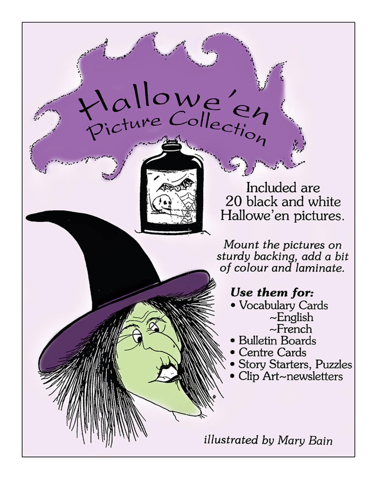 An educational teaching resource from Classroom Complete Press entitled HALLOWE'EN PICTURE COLLECTION Gr. K-8 downloadable at Teach Simple.