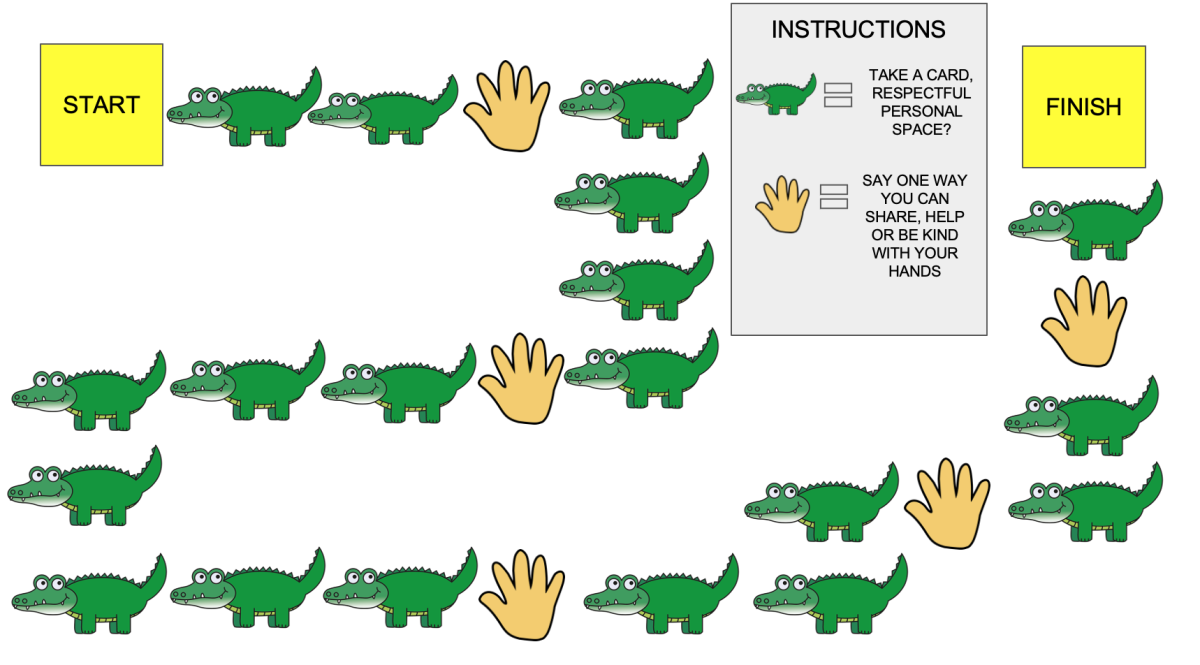 An educational teaching resource from Jennifer Moyer Taylor entitled Hands Off Harry by Rosemary Wells Book Extension Game and Handout downloadable at Teach Simple.