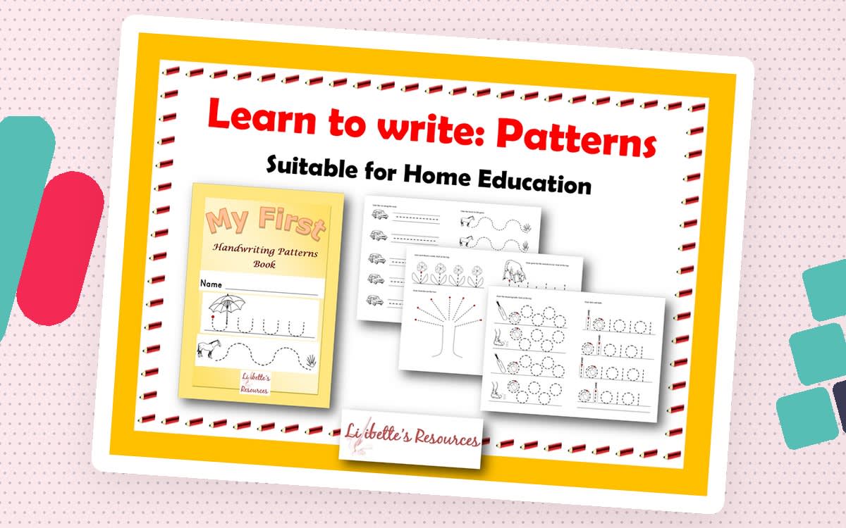 An educational teaching resource from Lilibette's Resources entitled Handwriting Patterns Book downloadable at Teach Simple.