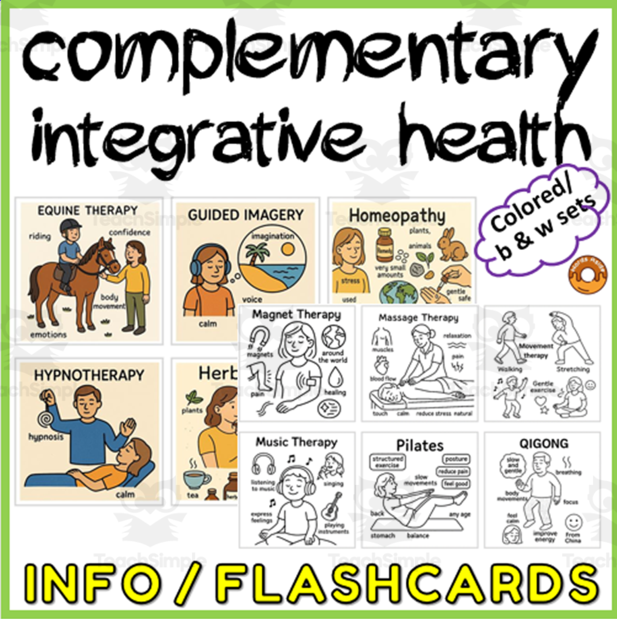 An educational teaching resource from WORDS ASIDE entitled Health Task Prompt Cards Vocabulary Resource downloadable at Teach Simple.