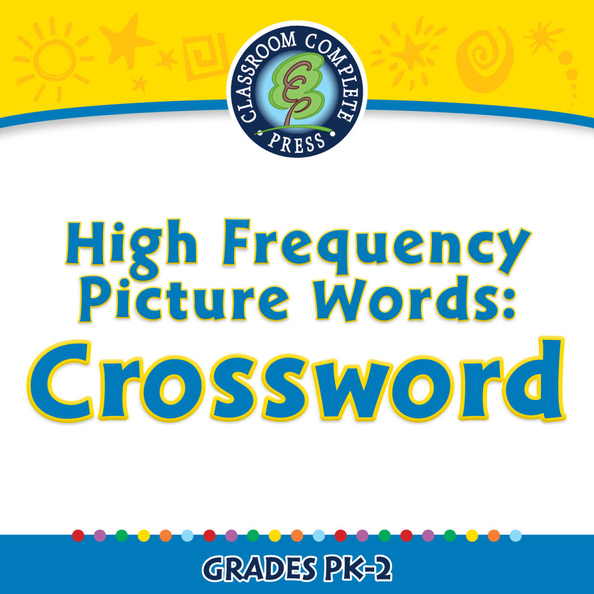 An educational teaching resource from Classroom Complete Press entitled High Frequency Picture Words: Crossword - FLASH-MAC downloadable at Teach Simple.