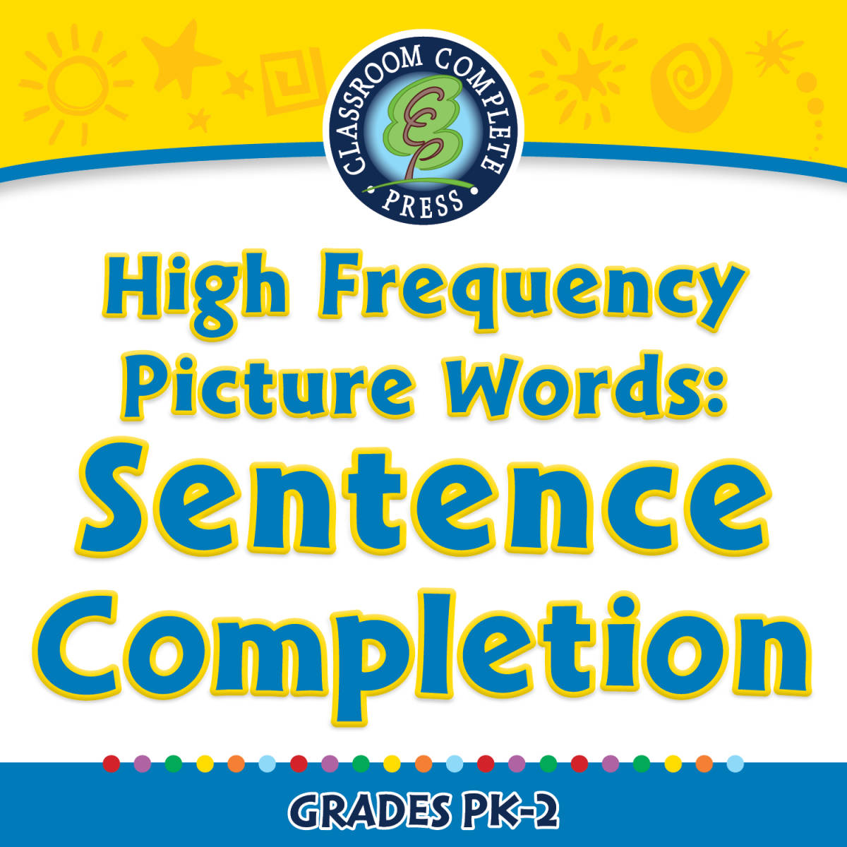 An educational teaching resource from Classroom Complete Press entitled High Frequency Picture Words: Sentence Completion - FLASH-MAC downloadable at Teach Simple.