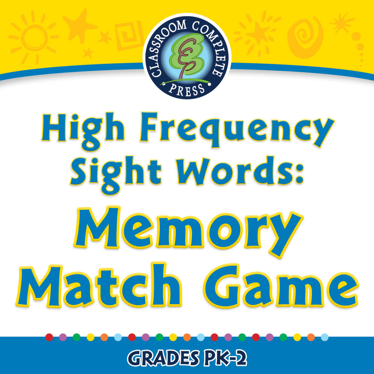 An educational teaching resource from Classroom Complete Press entitled High Frequency Sight Words: Memory Match Game - FLASH-MAC downloadable at Teach Simple.