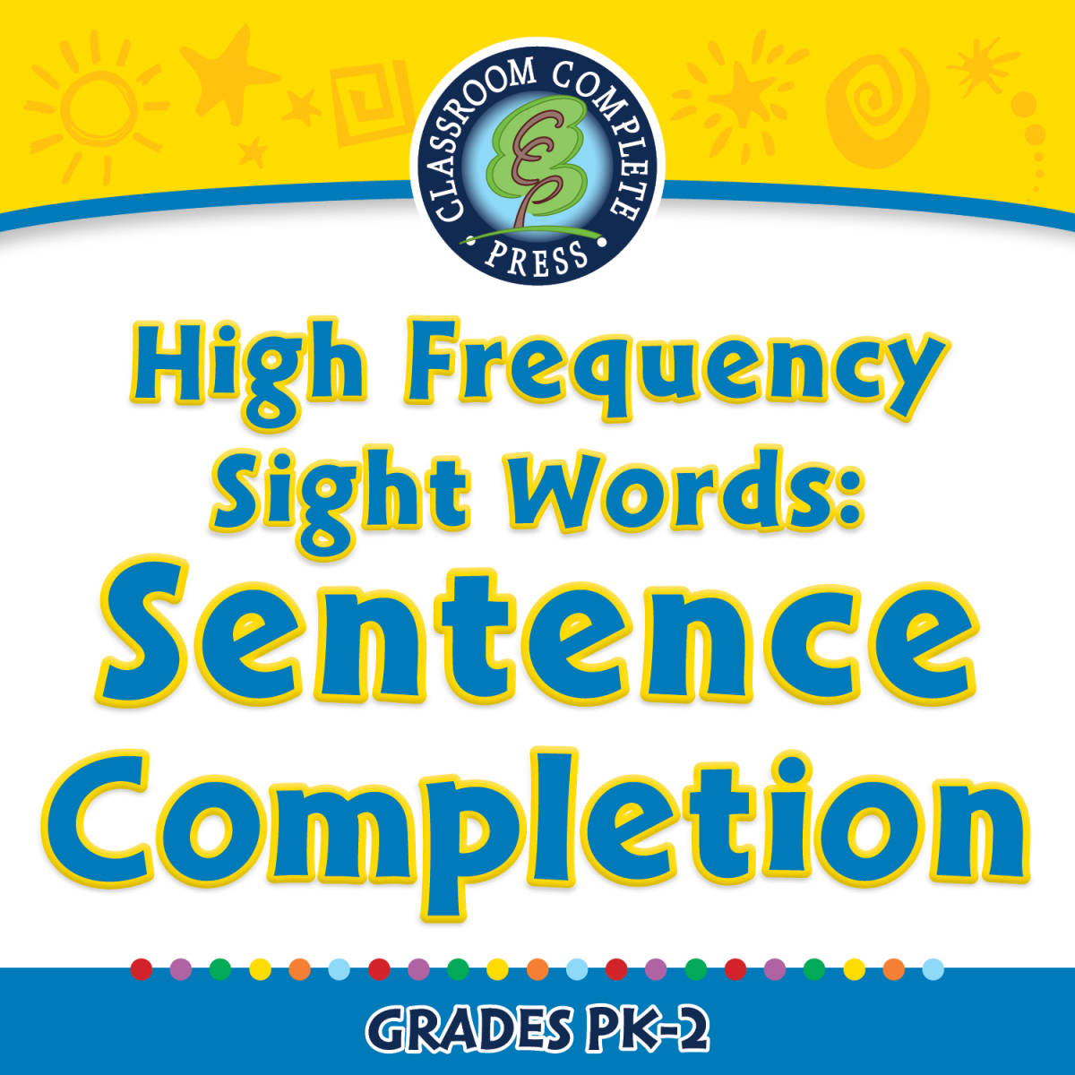 An educational teaching resource from Classroom Complete Press entitled High Frequency Sight Words: Sentence Completion - FLASH-MAC downloadable at Teach Simple.