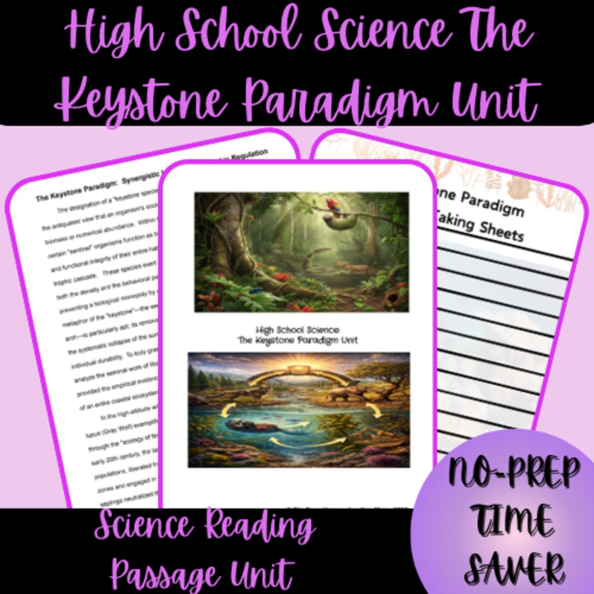 An educational teaching resource from Homeschool with Big Easy Homeschooling Mom entitled High School Science The Keystone Paradigm Unit downloadable at Teach Simple.