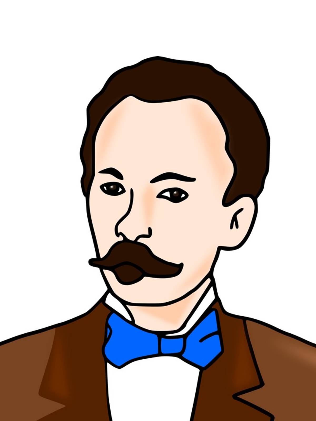 An educational teaching resource from Teacher's Clipart entitled Historical German People - Jose Marti downloadable at Teach Simple.