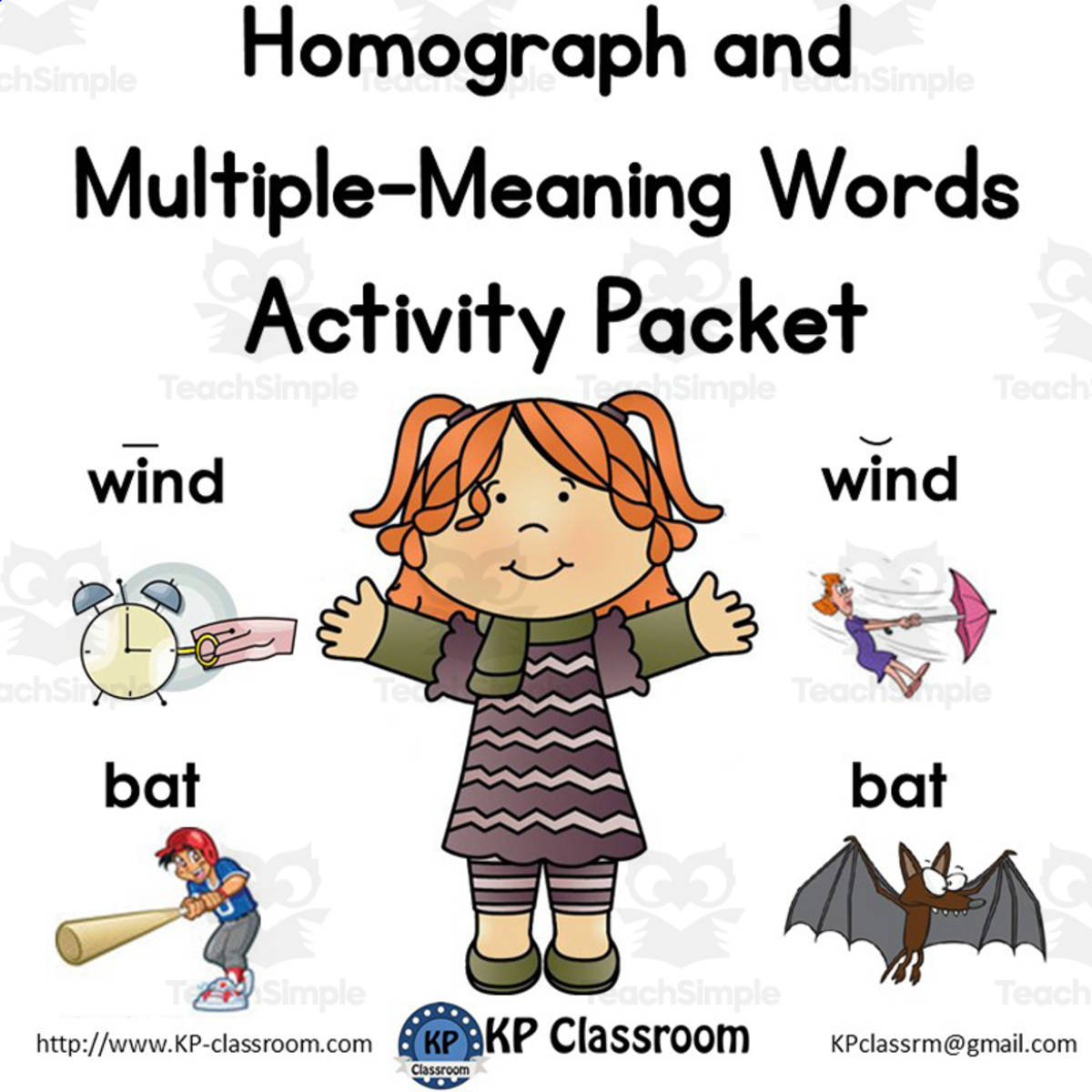 An educational teaching resource from KP Classroom entitled Homographs & Multiple Meaning Words Worksheets downloadable at Teach Simple.