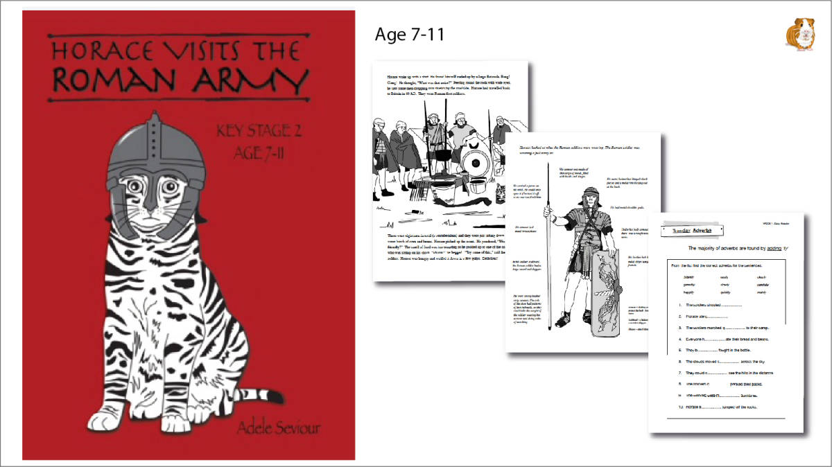 An educational teaching resource from Guinea Pig Education entitled Horace Visits The Roman Army (age 7-11 years) downloadable at Teach Simple.
