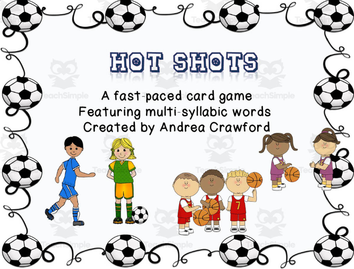 An educational teaching resource from Literacy Life entitled Hot Shots | Multi-Syllabic Card Game downloadable at Teach Simple.
