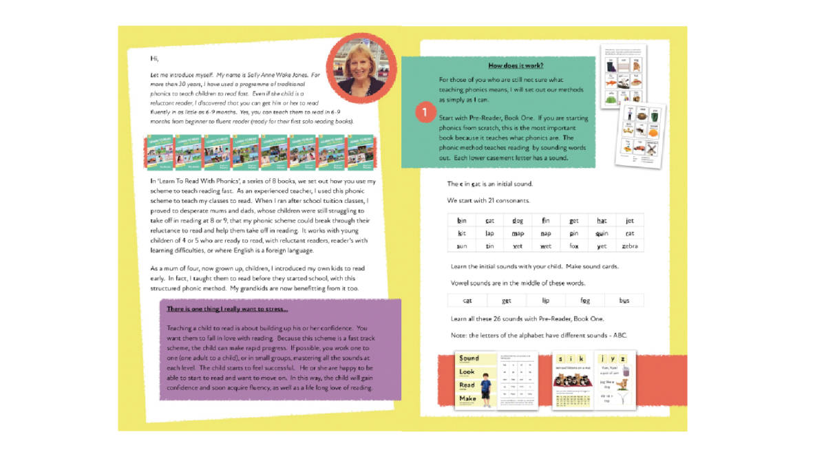 An educational teaching resource from Guinea Pig Education entitled How Do I Start My Child Learning To Read With Phonics? downloadable at Teach Simple.