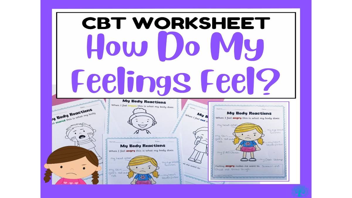 An educational teaching resource from SEN Resource Source entitled How My Body Reacts to Emotions Worksheet downloadable at Teach Simple.
