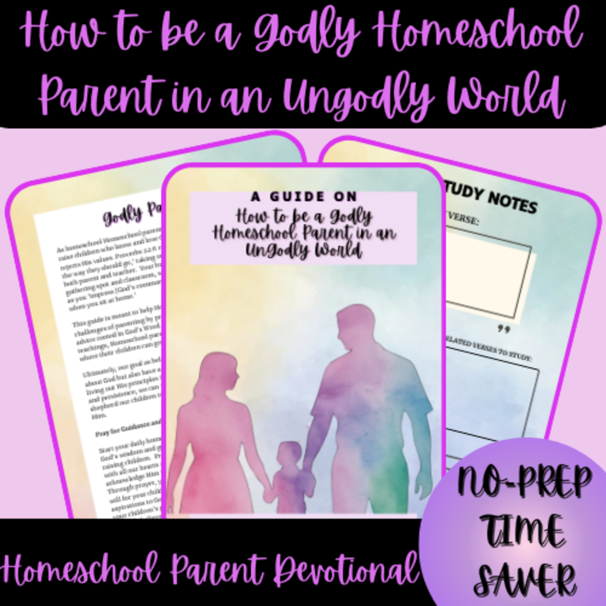 An educational teaching resource from Homeschool with Big Easy Homeschooling Mom entitled How to be a Godly Homeschool Parent in an Ungodly World downloadable at Teach Simple.
