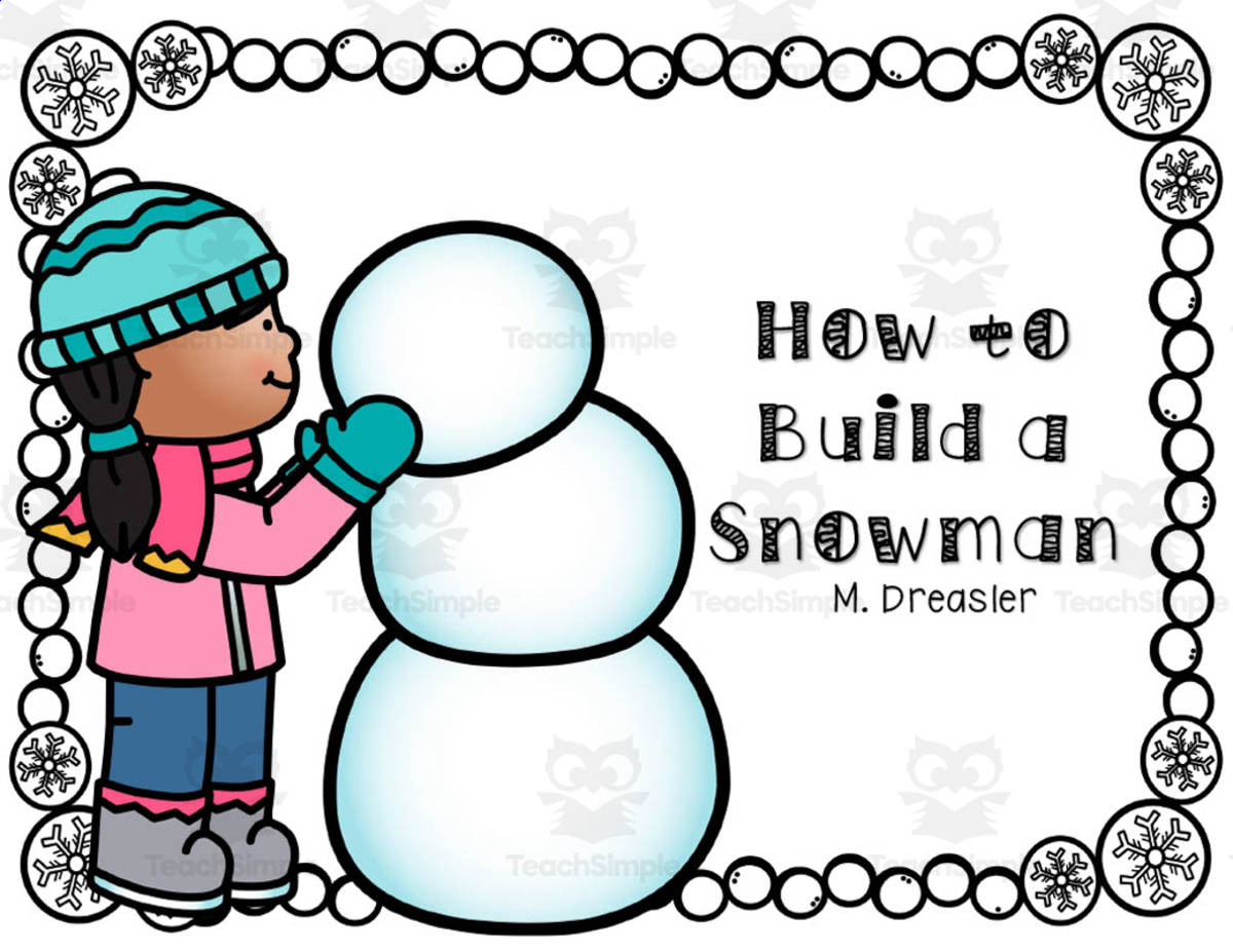 An educational teaching resource from Glitter and Grace entitled How to Build a Snowman | Interactive Reading Packet downloadable at Teach Simple.