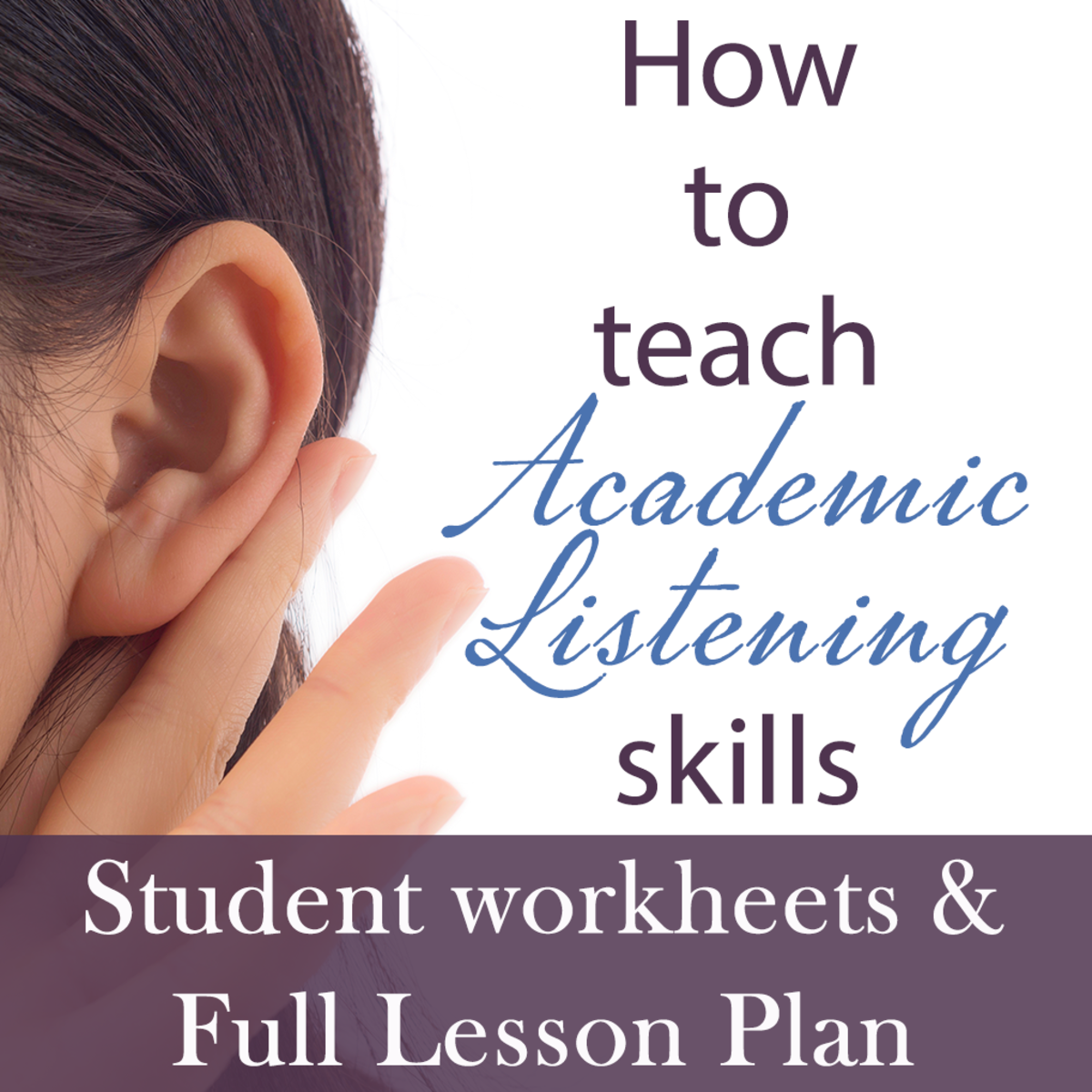 An educational teaching resource from The Laughing Linguist entitled How To Teach Academic Listening Skills - Worksheet for TED Talk & Lectures downloadable at Teach Simple.