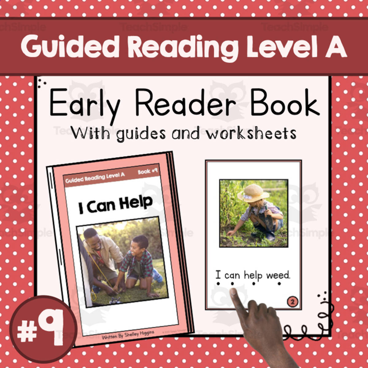 An educational teaching resource from Simply Schoolgirl entitled "I Can Help" | Early Reader Book #9 | Guided Reading Level A downloadable at Teach Simple.