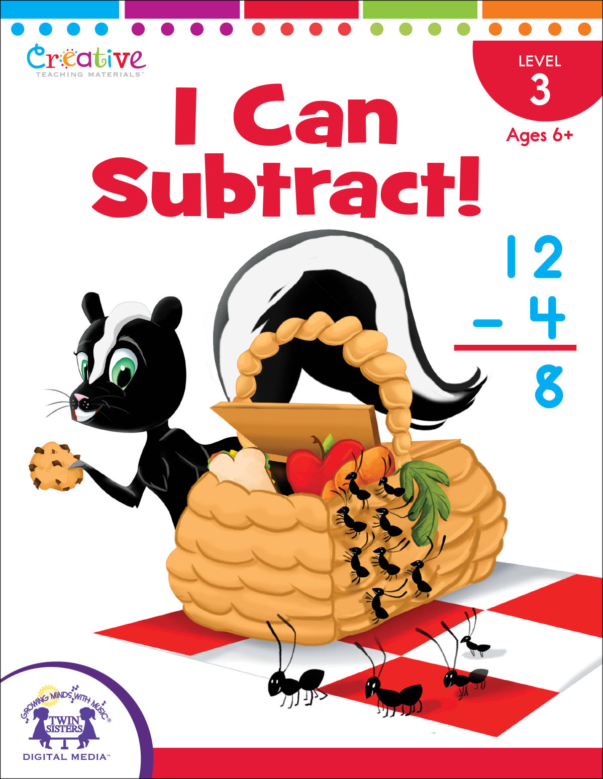 An educational teaching resource from Twin Sisters Digital Media entitled I Can Subtract! Printable Workbook downloadable at Teach Simple.