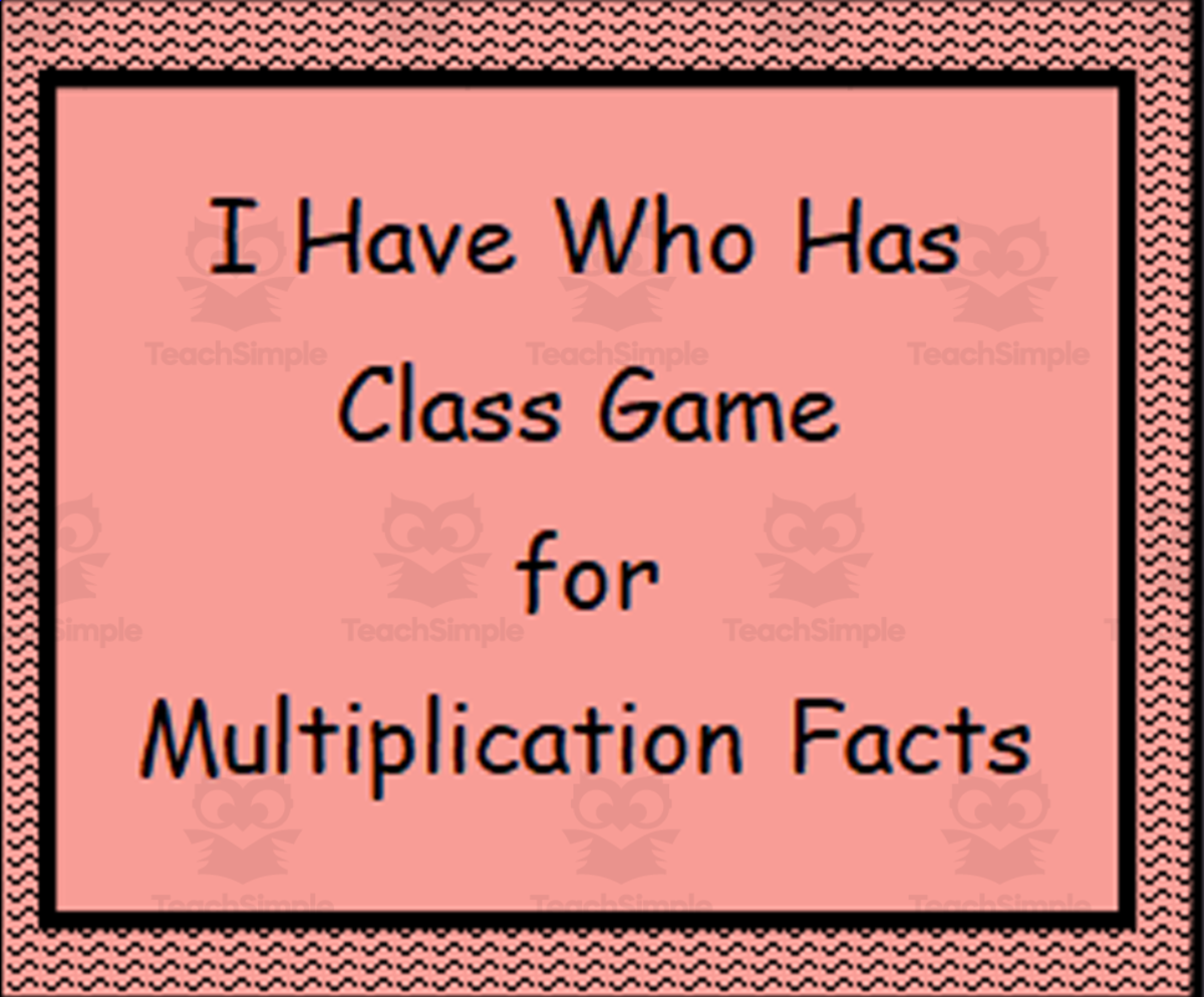 An educational teaching resource from Math Resources With Rigor entitled I Have Who Has Class Game for Multiplication Facts downloadable at Teach Simple.