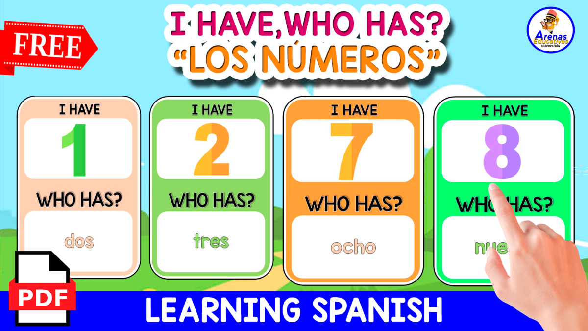 An educational teaching resource from EDITORIAL LAURA EDUCA entitled I HAVE,WHO HAS? JUEGO EN ESPAÑOL | LOS NÚMEROS downloadable at Teach Simple.