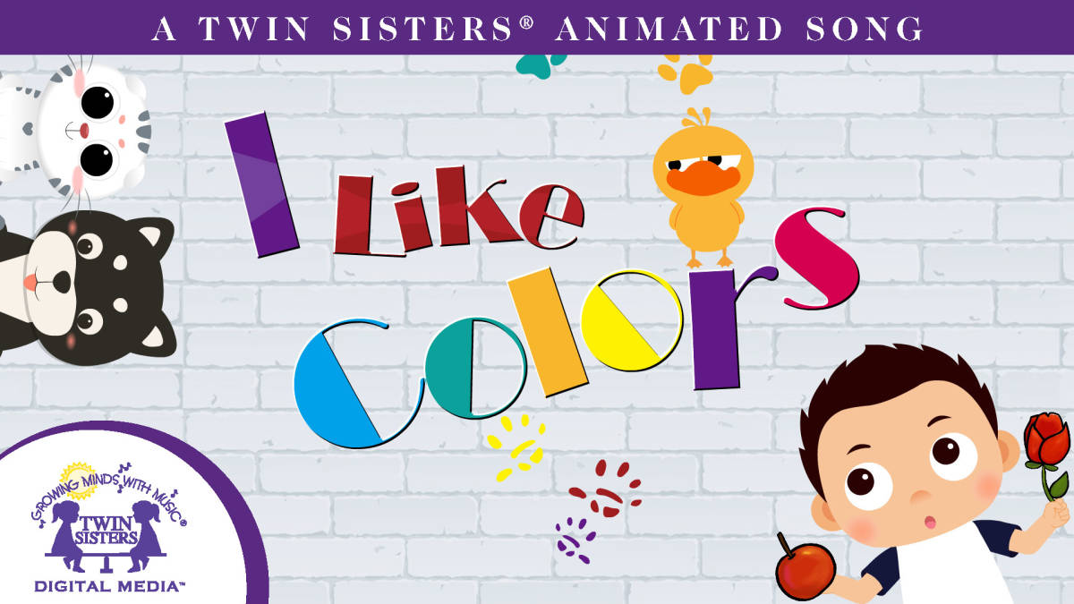 An educational teaching resource from Twin Sisters Digital Media entitled I Like Colors Animated Song downloadable at Teach Simple.