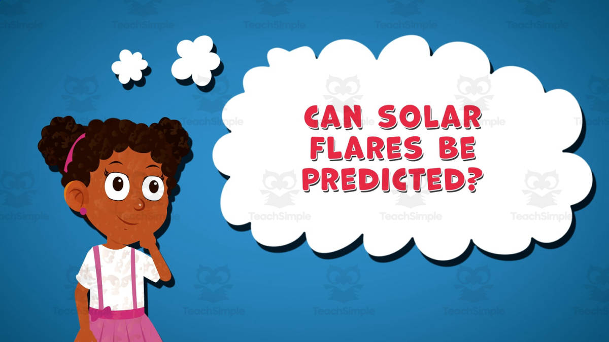 An educational teaching resource from Educational Voice entitled I WONDER - Can Solar Flares Be Predicted | Animated Video Lesson downloadable at Teach Simple.