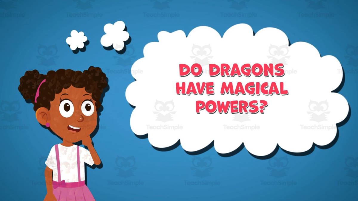 An educational teaching resource from Educational Voice entitled I WONDER - Do Dragons Have Magical Powers | Animated Video Lesson downloadable at Teach Simple.
