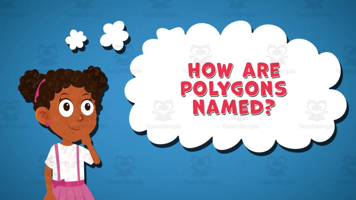 An educational teaching resource from Educational Voice entitled I WONDER - How Are Polygons Named | Animated Video Lesson downloadable at Teach Simple.