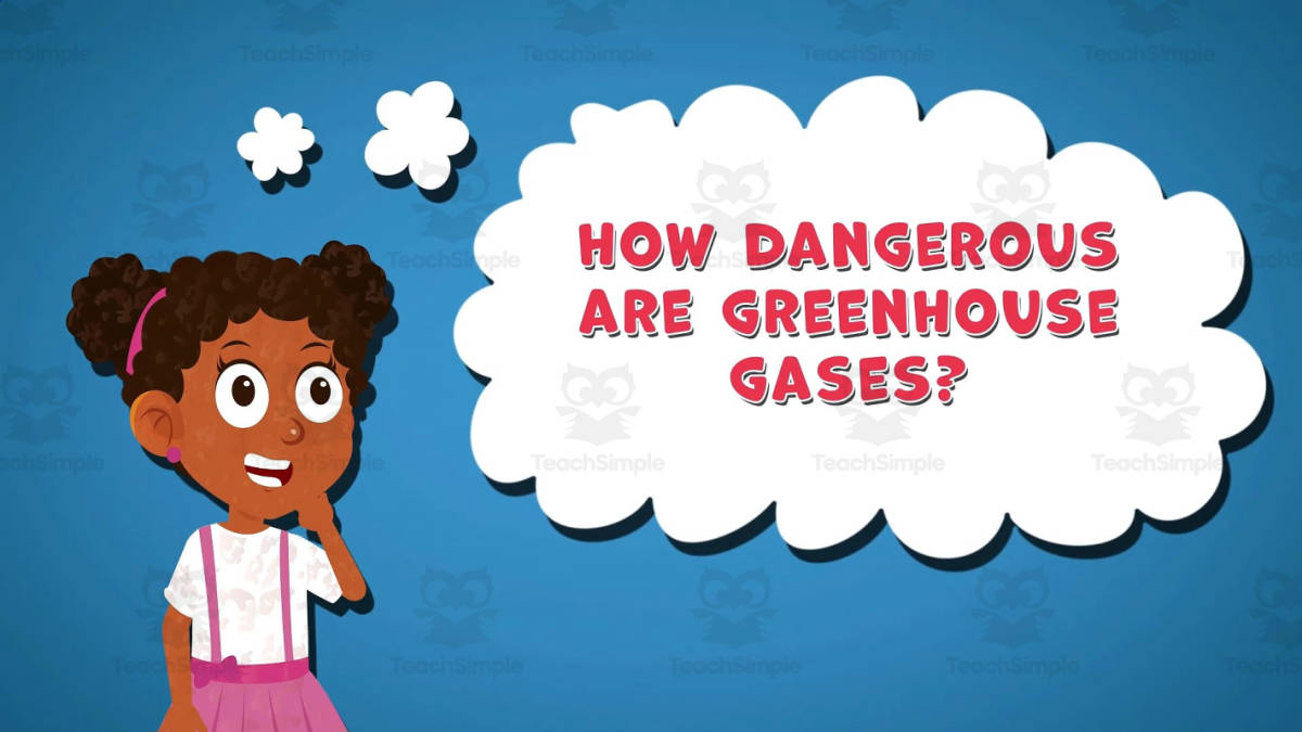 An educational teaching resource from Educational Voice entitled I WONDER - How Dangerous Are Greenhouse Gases | Animated Video Lesson downloadable at Teach Simple.