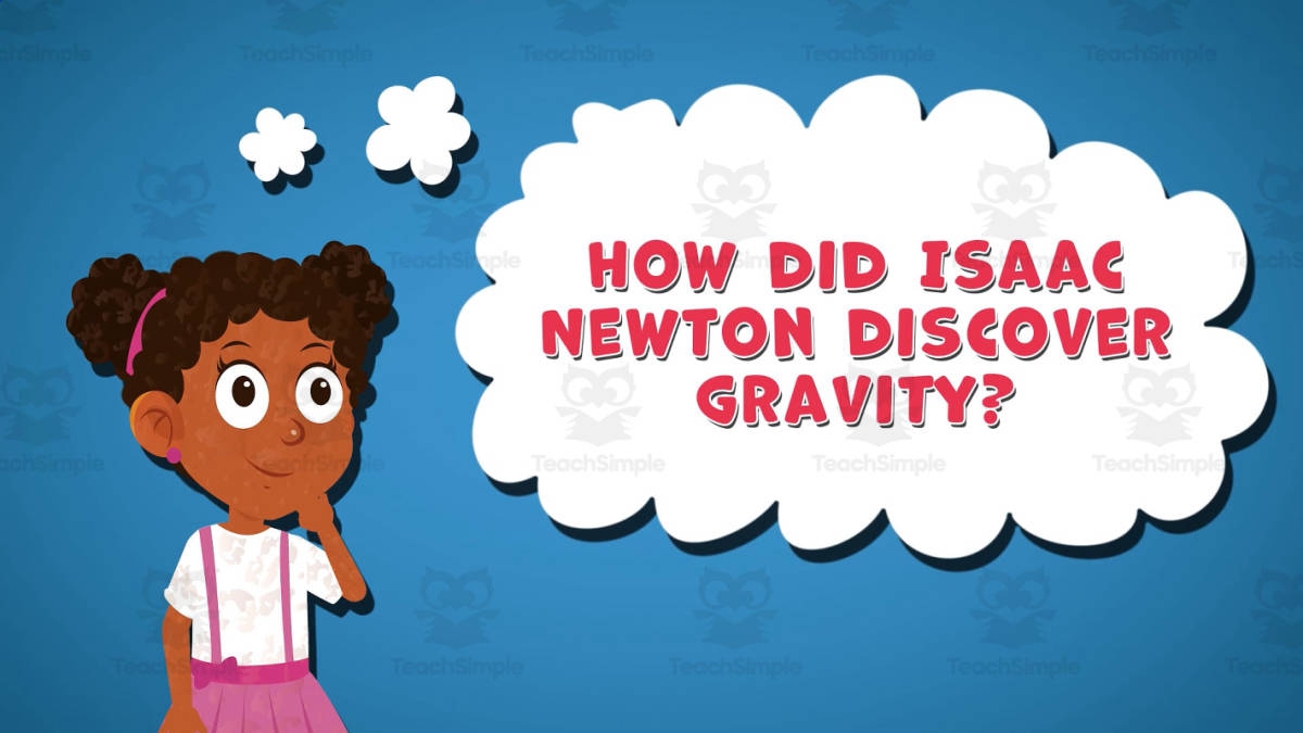 An educational teaching resource from Educational Voice entitled I WONDER - How Did Isaac Newtown Discover Gravity | Animated Video downloadable at Teach Simple.
