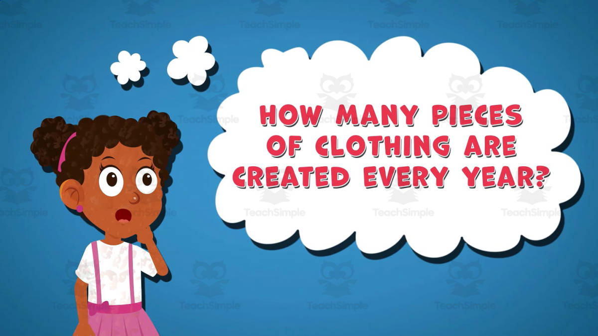 An educational teaching resource from Educational Voice entitled I WONDER - How Many Pieces Of Clothing Are Created Every Year downloadable at Teach Simple.
