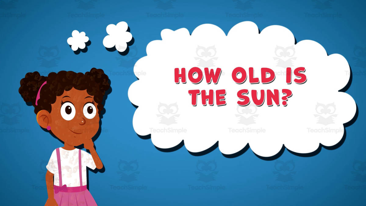 An educational teaching resource from Educational Voice entitled I WONDER - How Old Is The Sun | Animated Video Lesson downloadable at Teach Simple.