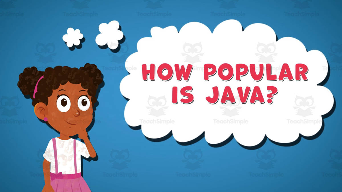 An educational teaching resource from Educational Voice entitled I WONDER - How Popular Is JAVA | Animated Video Lesson downloadable at Teach Simple.