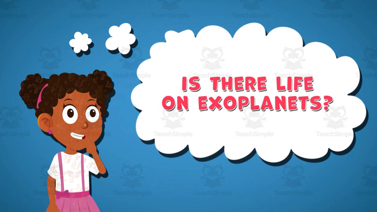 An educational teaching resource from Educational Voice entitled I WONDER - Is There Life On Exoplanets | Animated Video Lesson downloadable at Teach Simple.