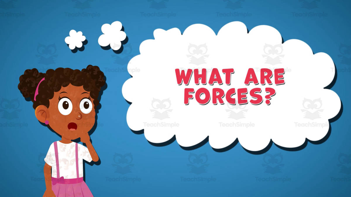 An educational teaching resource from Educational Voice entitled I WONDER - What Are Forces | Animated Video Lesson downloadable at Teach Simple.