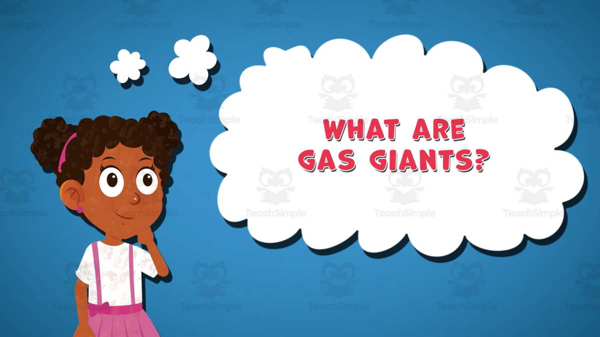 An educational teaching resource from Educational Voice entitled I WONDER - What Are Gas Giants | Animated Video Lesson downloadable at Teach Simple.
