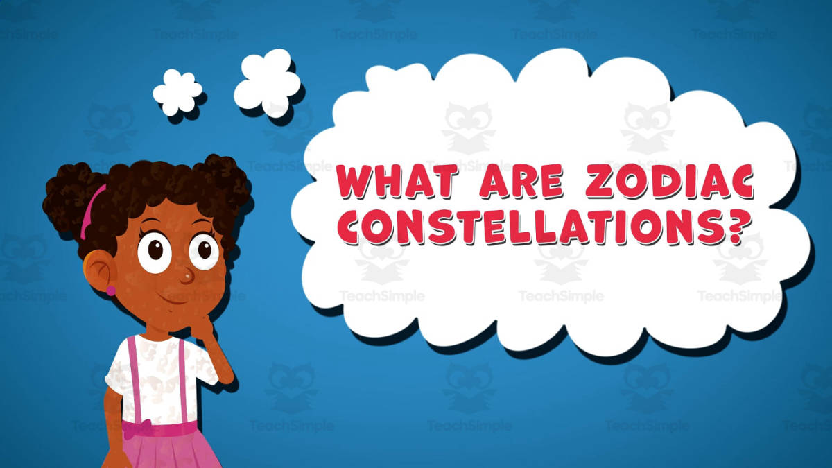 An educational teaching resource from Educational Voice entitled I WONDER - What Are Zodiac Constellations | Animated Video Lesson downloadable at Teach Simple.
