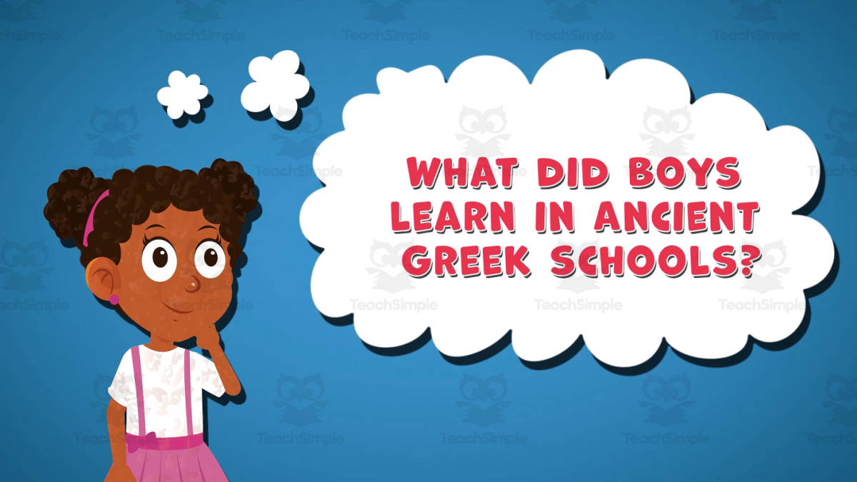 An educational teaching resource from Educational Voice entitled I WONDER - What Did Boys Learn In Ancient Greek schools downloadable at Teach Simple.