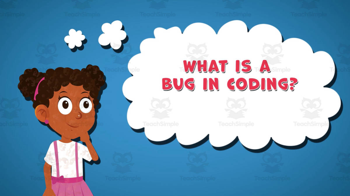 An educational teaching resource from Educational Voice entitled I WONDER - What Is A Bug In Coding | Animated Video Lesson downloadable at Teach Simple.