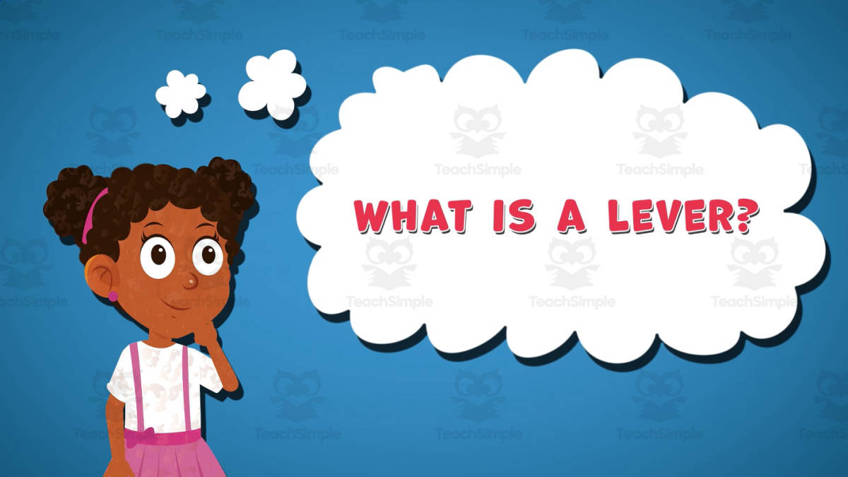 An educational teaching resource from Educational Voice entitled I WONDER - What Is A Lever | Animated Video Lesson downloadable at Teach Simple.
