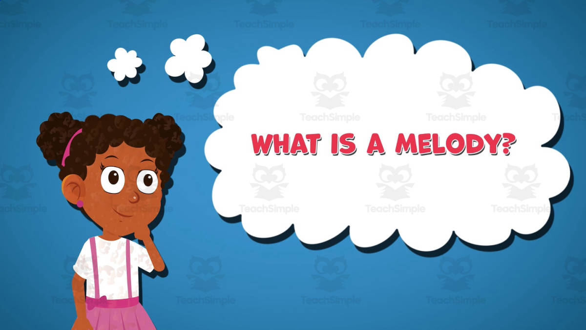 An educational teaching resource from Educational Voice entitled I WONDER - What Is A Melody | Animated Video Lesson downloadable at Teach Simple.