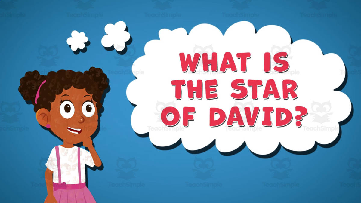 An educational teaching resource from Educational Voice entitled I WONDER - What Is The Star Of David | Animated Video Lesson downloadable at Teach Simple.