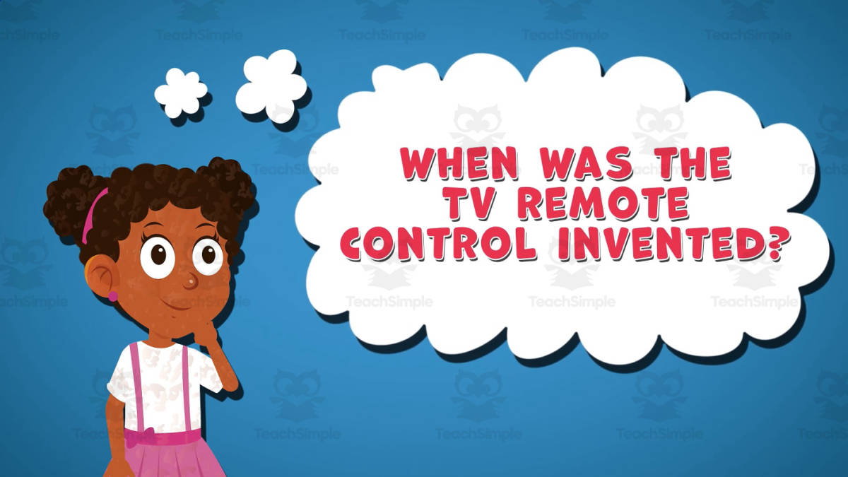 An educational teaching resource from Educational Voice entitled I WONDER - When Was The TV Remote Control Invented | Animated Video downloadable at Teach Simple.