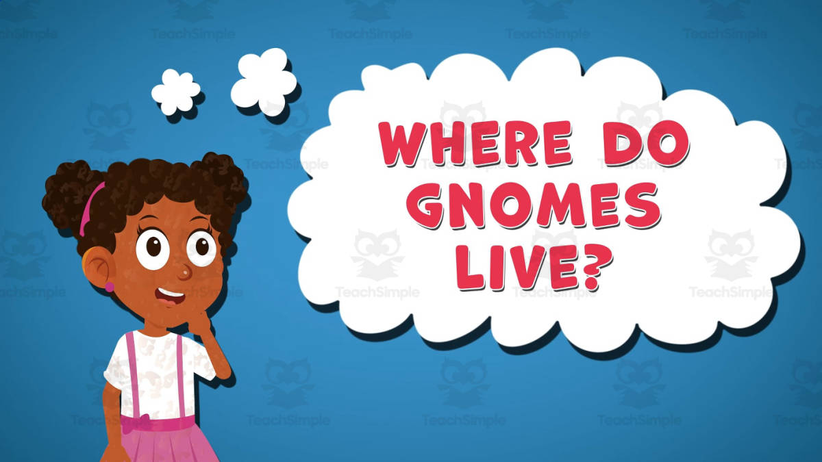 An educational teaching resource from Educational Voice entitled I WONDER - Where Do Gnomes Live | Animated Video Lesson downloadable at Teach Simple.