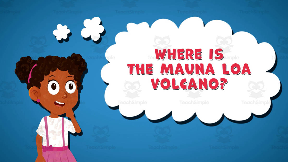 An educational teaching resource from Educational Voice entitled I WONDER - Where Is The Mauna Loa Volcano | Animated Video Lesson downloadable at Teach Simple.