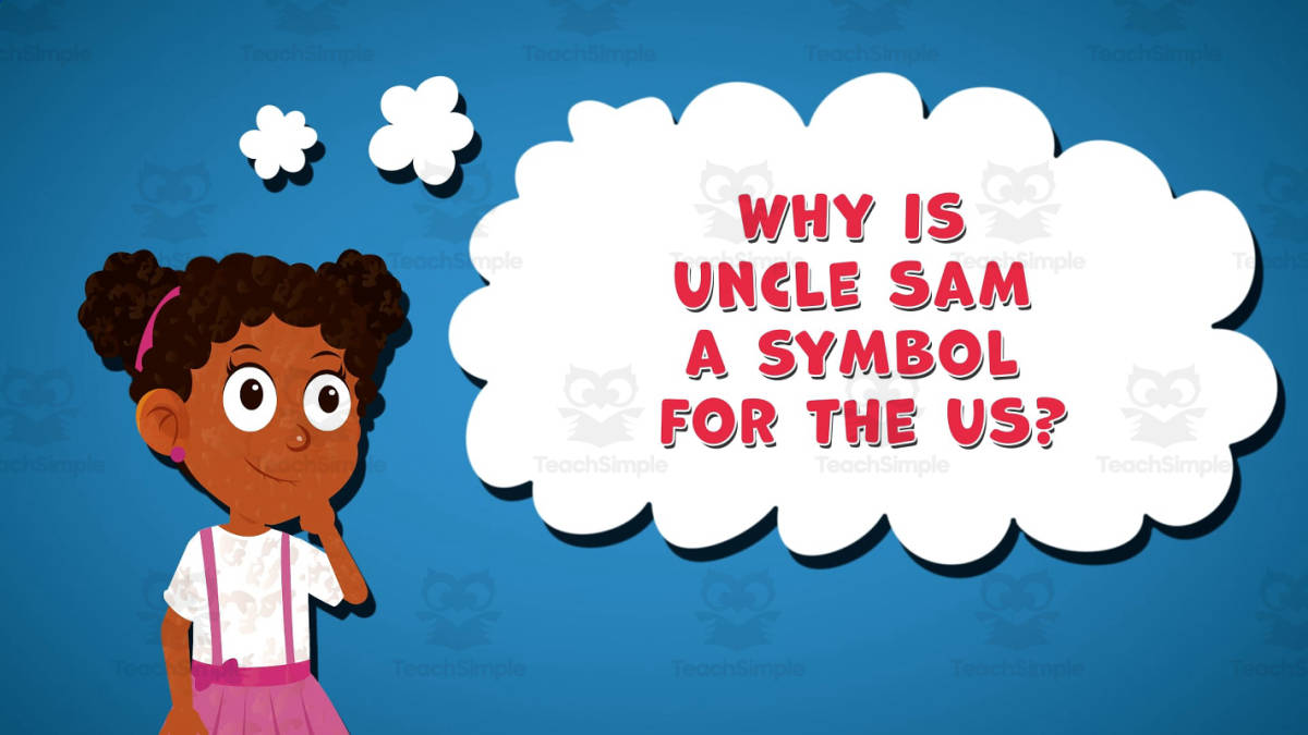 An educational teaching resource from Educational Voice entitled I WONDER - Why Is Uncle Sam A Symbol For The US | Animated Video downloadable at Teach Simple.